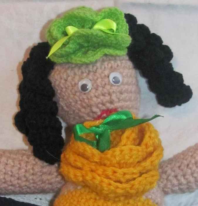 large image of art item: doll &ndash; yellow dress