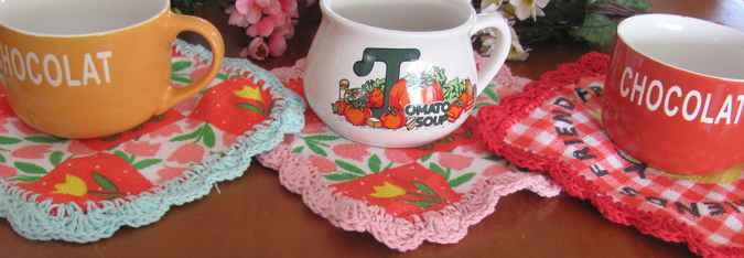 large image of art item: decor &ndash; coasters gray pink flowers