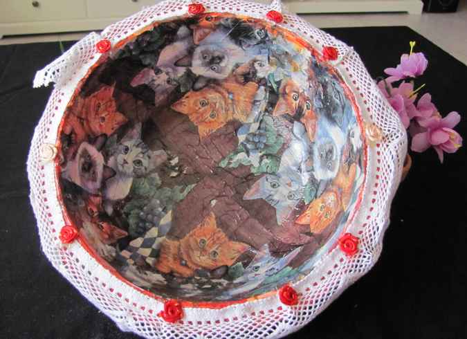 large image of art item: decor &ndash; plate cats