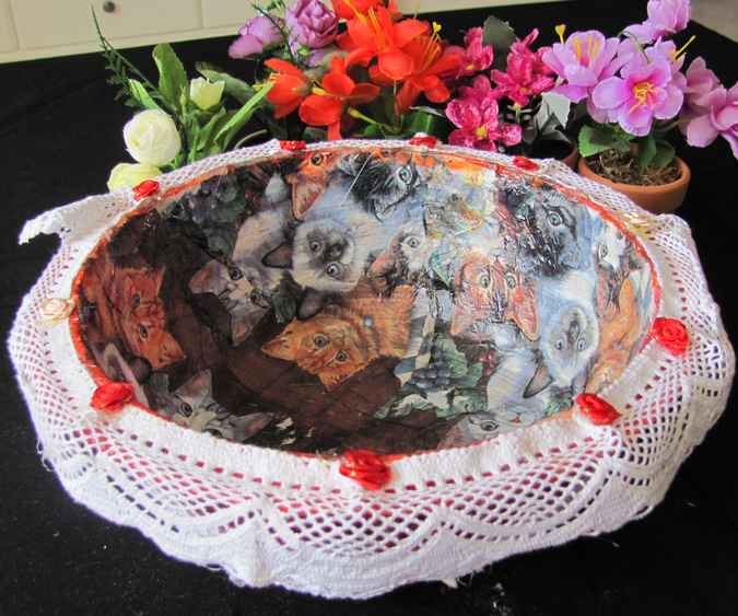 large image of art item: decor &ndash; plate cats