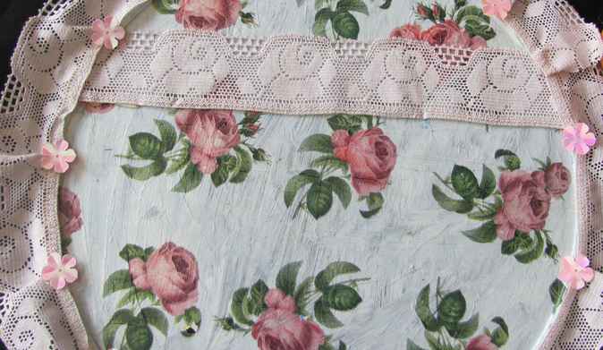 large image of art item: decor &ndash; plate pink rose pink