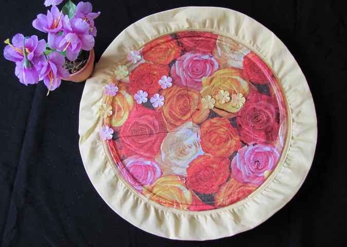 large image of art item: decor &ndash; plate roses packed