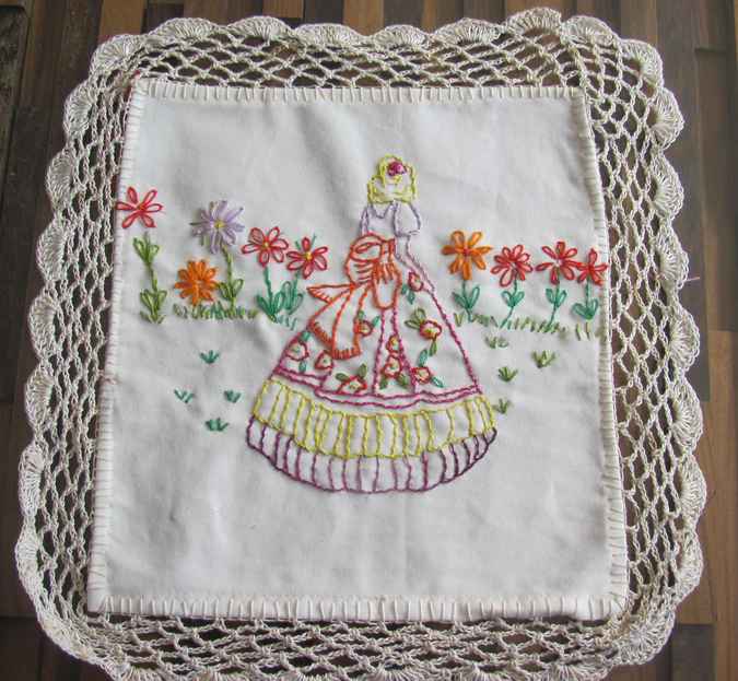 large image of art item: decor &ndash; needlework woman