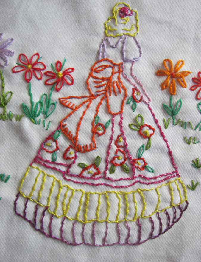 large image of art item: decor &ndash; needlework woman