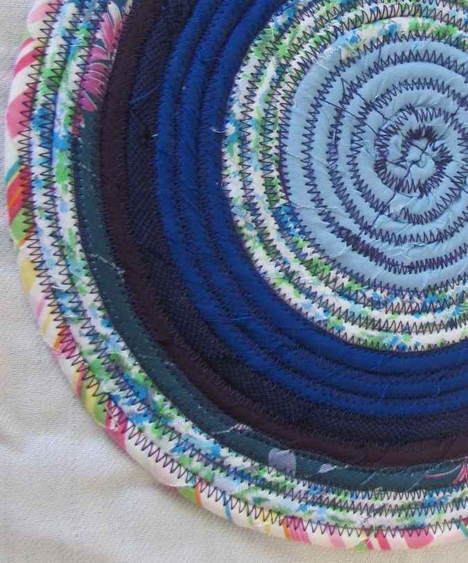 large image of art item: decor &ndash; potholder blue cyan