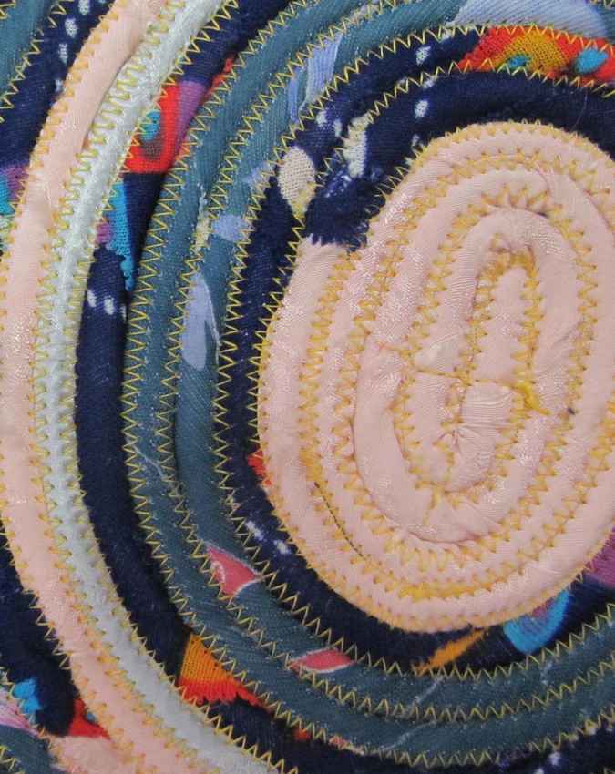 large image of art item: decor &ndash; potholder hamsa cyan blue white