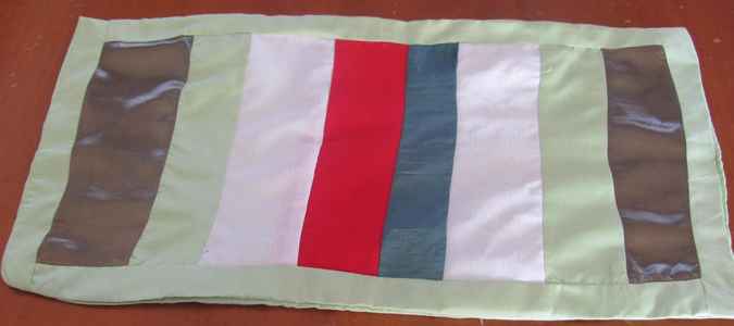 large image of art item: decor &ndash; table centerpiece quilt shiny