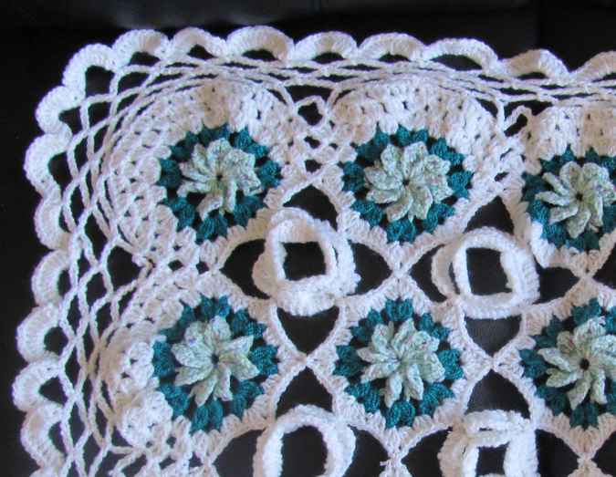 large image of art item: decor &ndash; crocheted baby blanket 