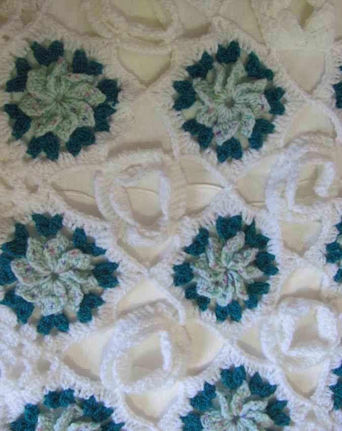 large image of art item: decor &ndash; crocheted baby blanket 