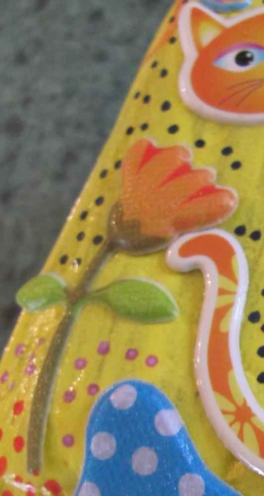 large image of art item: decor &ndash; stone yellow cat