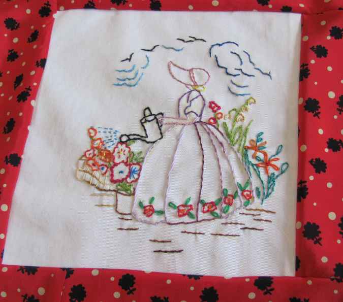 large image of art item: decor &ndash; quilt needlework woman