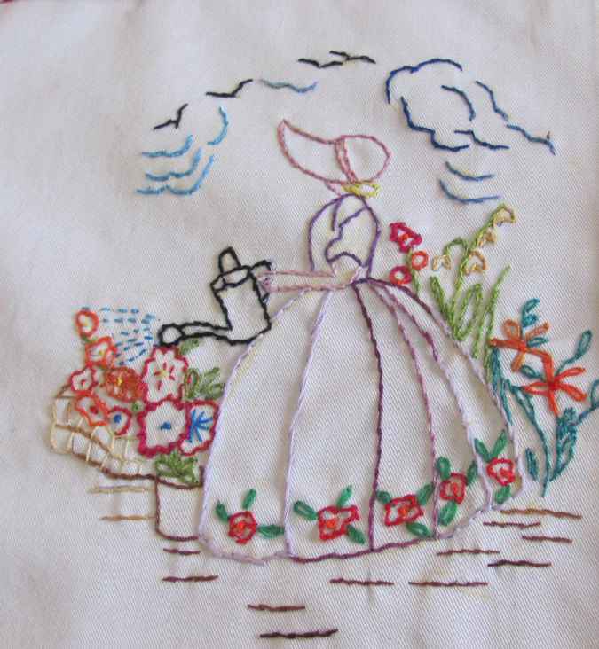 large image of art item: decor &ndash; quilt needlework woman