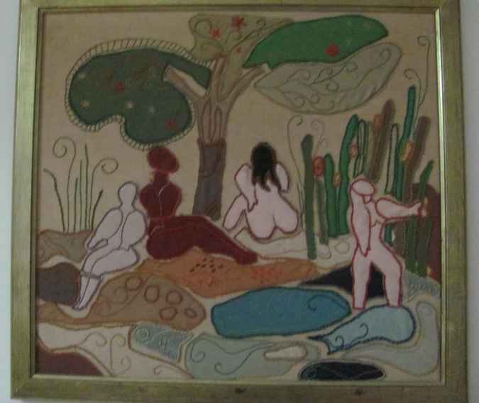 large image of art item: decor &ndash; picture women bathing