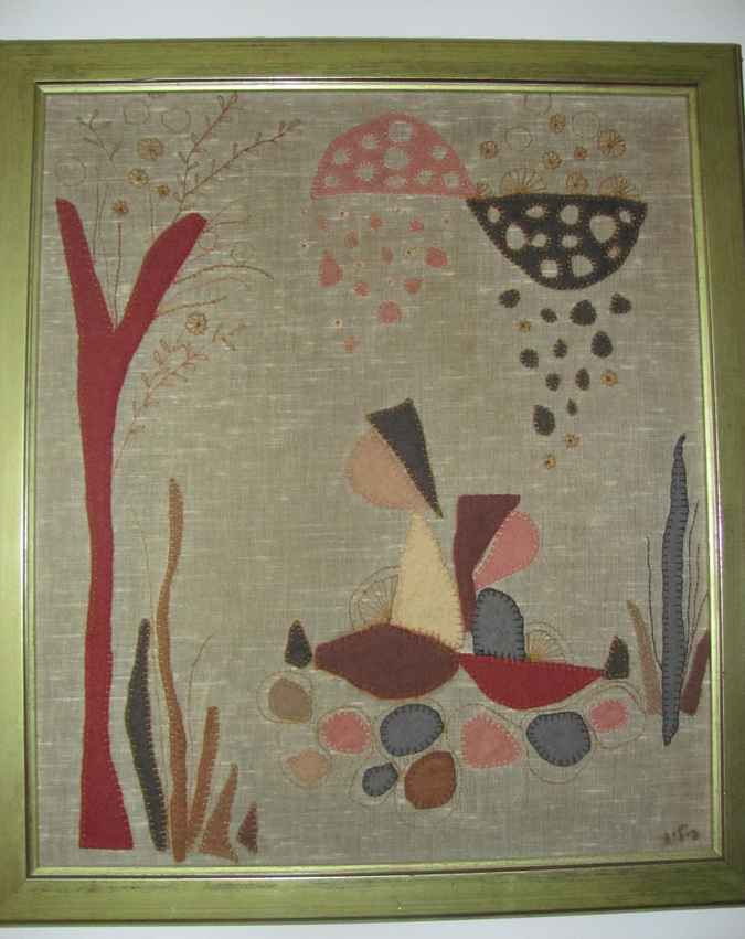 large image of art item: decor &ndash; picture quilt pair and rain