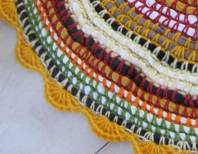 large image of art item: decor &ndash; crochet rug colorful