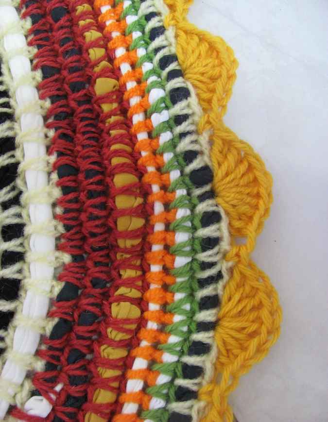 large image of art item: decor &ndash; crochet rug colorful