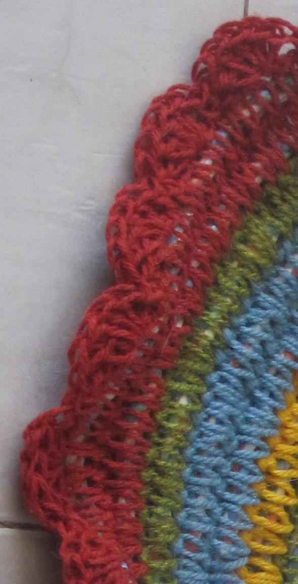 large image of art item: decor &ndash; rug darkred bluegreen yellow